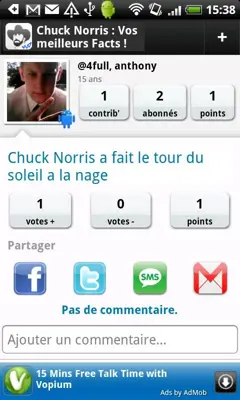 ChuckNorris android App screenshot 0