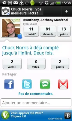 ChuckNorris android App screenshot 1